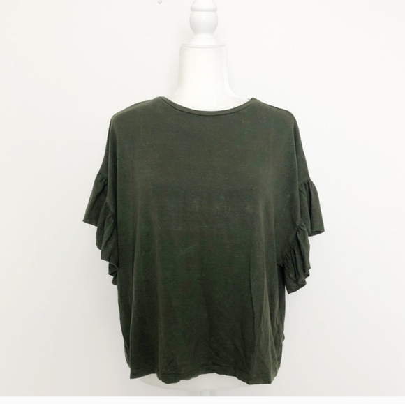 Velvet by Graham & Spensor Dorianna Ruffle Sleeve Tee - Picture 2 of 8